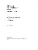Cover of Human nutrition and dietetics