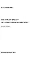 Cover of: Inner city policy: a partnership with the voluntary sector?