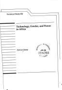 Cover of: Technology Gender and Power in Africa (Technical study)