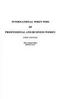 Cover of: INTL WW PROFES BUSIN WOMEN 1ED by 1st Editio