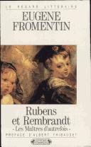 Cover of: Rubens et Rembrandt: les Maîtres d'autrefois