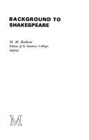 Cover of: Background to Shakespeare