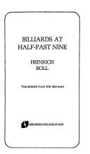 Cover of: Billiards at Half-Past Nine | Heinrich BГ¶ll