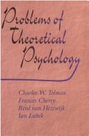Cover of: Problems of theoretical psychology
