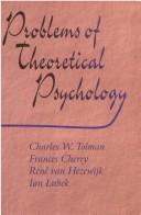 Cover of: Problems of theoretical psychology by International Society for Theoretical Psychology. Conference