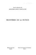 Cover of: Frontières de la fiction