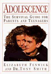 Cover of: Adolescence by Richard Walker undifferentiated, Elizabeth Fenwick