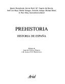 Cover of: Prehistoria: historia de España