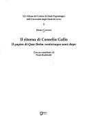 Il ritorno di Cornelio Gallo by Mario Capasso