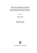 Cover of: Die Kaiserlichen Korrespondenzen.