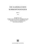 Cover of: Die kaiserlichen Korrespondenzen.