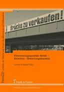 Cover of: Ubersetzungsqualit at: Kritik - Kriterien - Bewertungshandeln by 