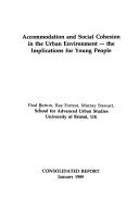 Cover of: Logement et cohésion sociale dans l'environnement urbain: implications pour les jeunes : rapport de synthèse