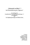 Cover of: Beitr age zur Antiziganismusforschung, Bd. 3: Diebstahl im Blick?: zur Kriminalisierung der "Zigeuner"