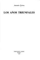 Cover of: Los años triunfales.