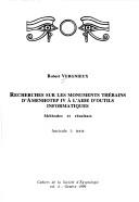 Cover of: Recherches sur les monuments Thëbains d'Amenhotep IV à l'aide d'outils informatiques: methodes et resultats