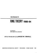 Cover of: Reviews in ring theory, 1980-84. | 