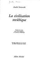Cover of: La civilisation soviétique