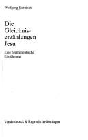 Cover of: Die Gleichniserzählungen Jesu by Wolfgang Harnisch