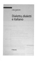 Cover of: Dialetto, dialetti e italiano