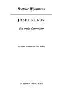 Josef Klaus by Beatrice Weinmann