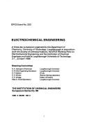 Cover of: Electrochemical engineering by Institution of Chemical Engineers.