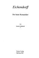 Cover of: Eichendorff: der letzte Romantiker