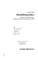 Cover of: Hirnhöhlenpoetiken: Theorie zur Wahrnehmung in Wissenschaft, Ästhetik und Literatur um 1800