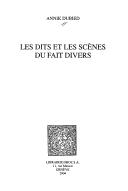 Cover of: Travaux de sciences sociales (TDESS), vol. 202: Les dites et les scenes du fait divers