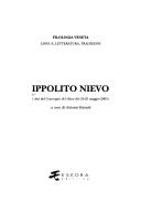 Cover of: Ippolito Nievo: atti del convegno di Udine del 24-25 maggio 2005