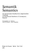 Cover of: Semantik: Ein Internationales Handbuch Der Zeitgenossischen Forschung/Semanitics : An International Handbook of Contemporary Research (Handbuch Zur)
