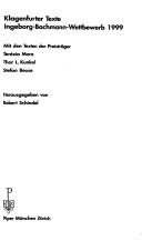 Klagenfurter Texte by Thor L. Kunkel, Stefan Beuse, Robert Schindel