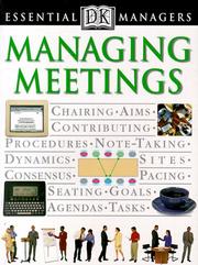 Cover of: Managing meetings by Tim Hindle