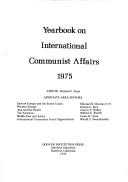 Cover of: Yearbook on international communist affairs. | 