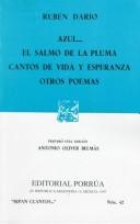 Cover of: Azul ...  El salmo de la pluma: Cantos de vida y esperanza ; otros poemas