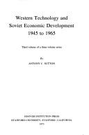 Cover of: Western technology and Soviet economic development. by Antony Cyril Sutton