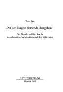 Cover of: "Zu den Engeln (lernend) übergehen" by Peter Por