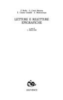 Cover of: Letture e riletture epigrafiche