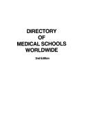 Directory of medical schools worldwide by Stanley Alperin