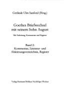 Goethes Briefwechsel mit seinem Sohn August by Johann Wolfgang von Goethe
