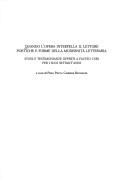 Cover of: Quando l'opera interpella il lettore by a cura di Piero Pieri e Giuliana Benvenuti.