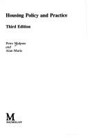 Cover of: Housing Policy and Practice (Public Policy & Politics) by Peter Malpass, Murie, Alan., Peter Malpass, Murie, Alan.