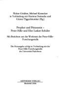 Cover of: Prophet und Prinzessin - Peter Hille und Else Lasker-Sch uler: mit Berichten aus der Werkstatt der Peter-Hille -Forschungsstelle