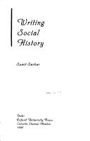 Cover of: Writing social history | Sumit Sarkar