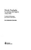 Cover of: La stampa del regime, 1932-1943 by [a cura di] Nicola Tranfaglia ; con la collaborazione di Bruno Maida.
