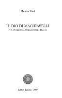 Cover of: Il Dio di Machiavelli by Maurizio Viroli