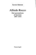 Cover of: Alfredo Rocco by Saverio Battente
