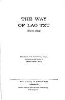 Cover of: The way of Lao Tzu (Tao-te ching)