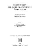 Cover of: Verwaltungsorganisationen Maximilians I.: ihr Ursprung und ihre Bedeutung