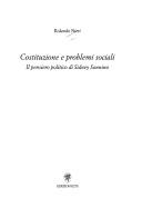 Cover of: Costituzione e problemi sociali: il pensiero politico di Sidney Sonnino